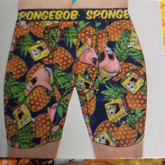 Bioworld Size L 36-38 Boxer Briefs SpongeBob SquarePants Patrick Pineapple NEW - Picture 7 of 7